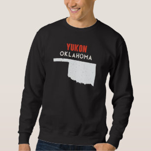 Yukon USA stat Amerika Resa Oklahoman Lång Ärmad Tröja