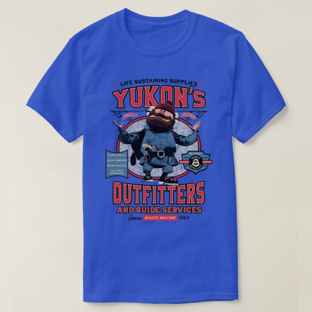 Yukons Outfitters and Guide Services T Shirt (Design framsida)