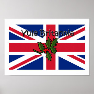 Yule Britannia Helgdag Poster