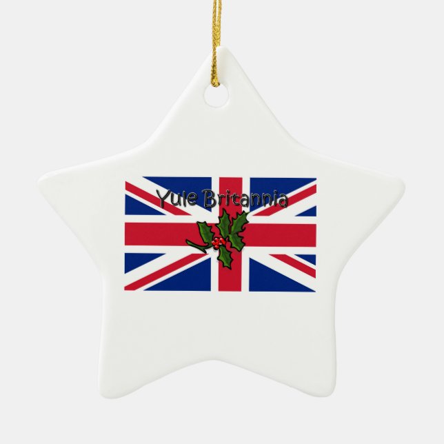 Yule Britannia Julgransprydnad Keramik (Framsidan)