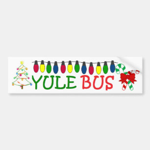 Yule bussDeco 2 klistermärke