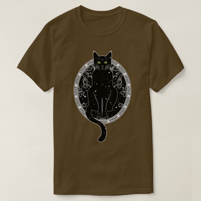 Yule Cat of Island Jolakotturinn Islands Kristus T Shirt (Design framsida)