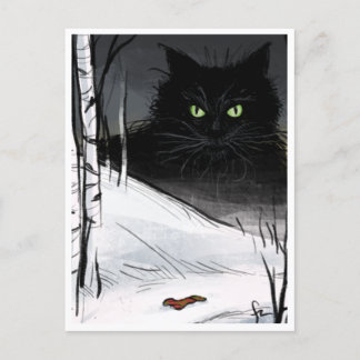 Yule Cat - Spooky Yule Critter Vykort
