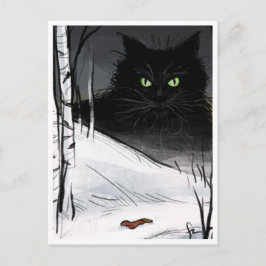 Yule Cat - Spooky Yule Critter Vykort