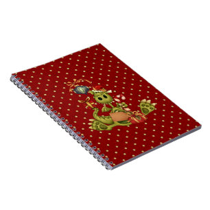 Yule Dragon Anteckningsbok Med Spiral