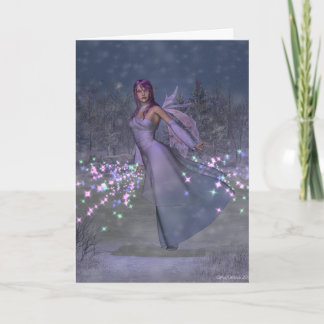 Yule Fairy Hälsning Card Kort
