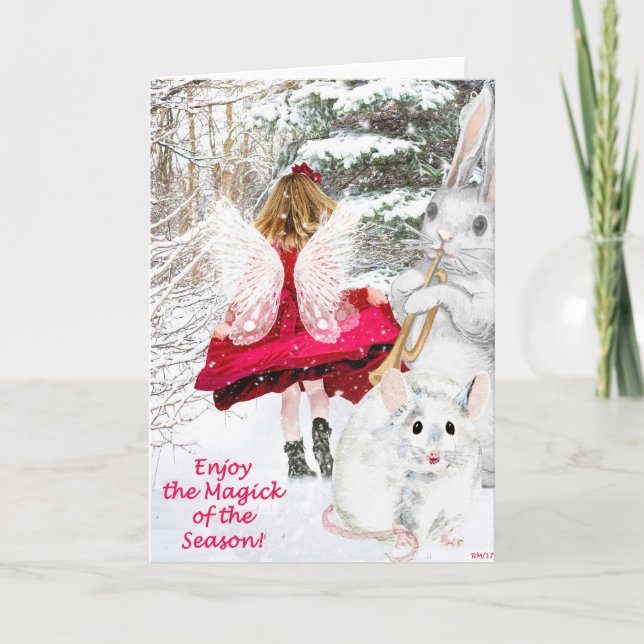 Yule felikt hälsningkort helgkort (Framsida)
