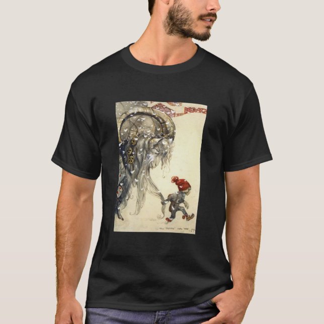 Yule Goat - John Bauer jul Classic T Shirt (Framsida)