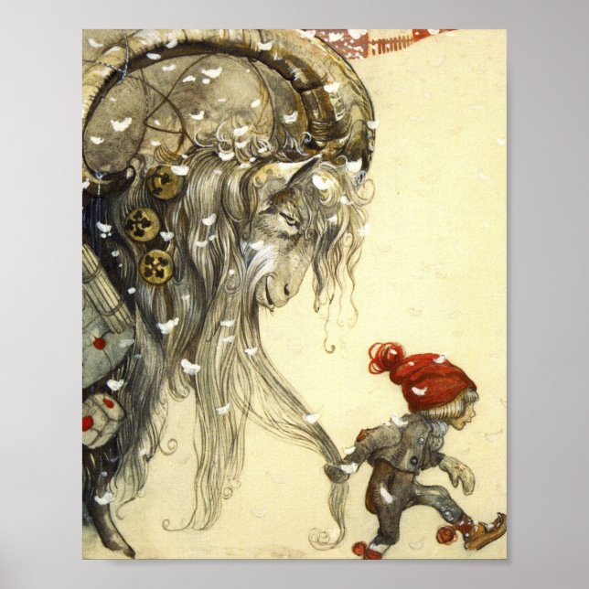 Yule Goat John Bauer Poster (Framsidan)