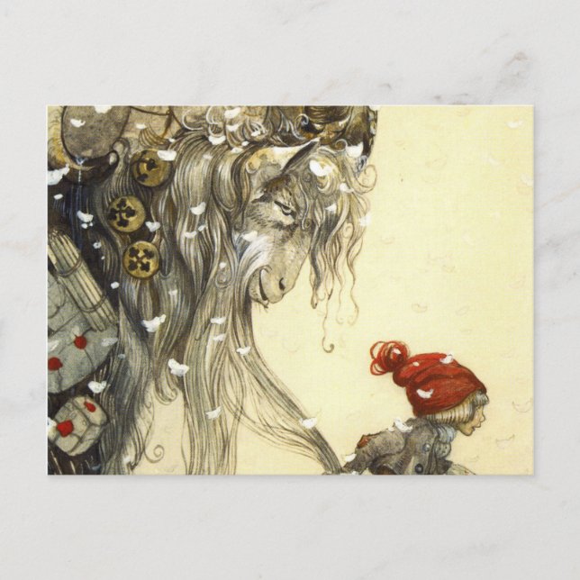 Yule Goat John Bauer Vykort (Framsida)
