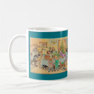 Yule Goat vid Bord Kaffemugg