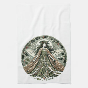 Yule Goddess Winter Solstice Kökshandduk