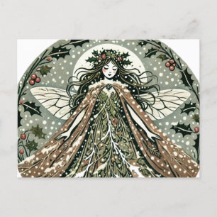 Yule Goddess Winter Solstice Vykort