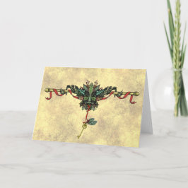 "Yule Greenman"-hälsningskort Helgkort
