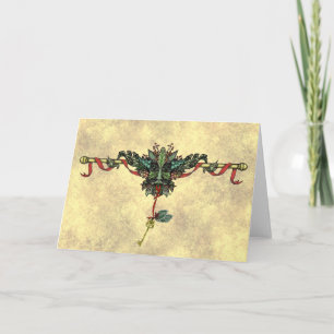 "Yule Greenman"-hälsningskort Helgkort