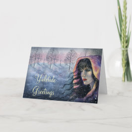 Yule hälsningkort helgkort