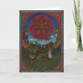Yule, Holly Kung och Oak Kung Helgkort