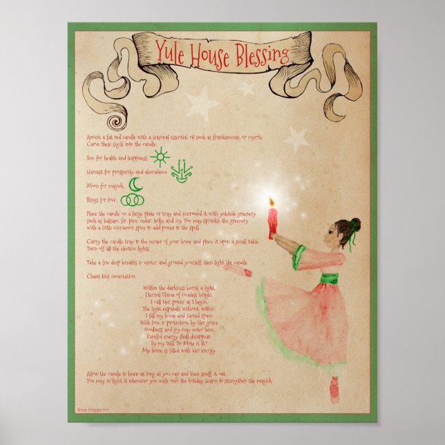 YULE HOUSE BLESSING POSTER (Framsidan)