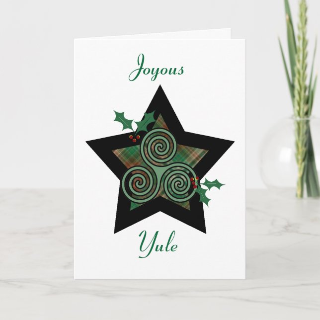Yule - Joyous Yule Helgkort (Framsida)