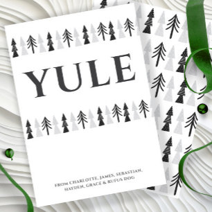 Yule Julgran Personlig Julkort