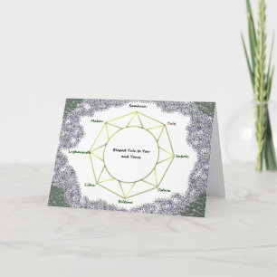Yule Julhälsningar Card Helgkort