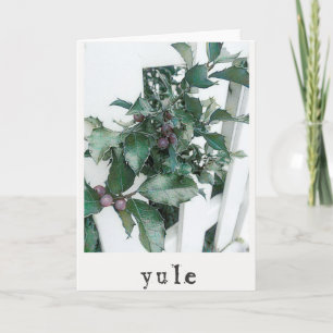 Yule Julhälsningar kortet Kort