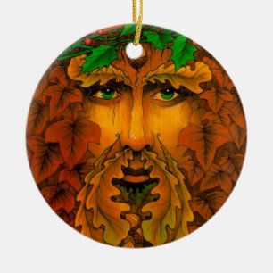 Yule kung julgransprydnad keramik