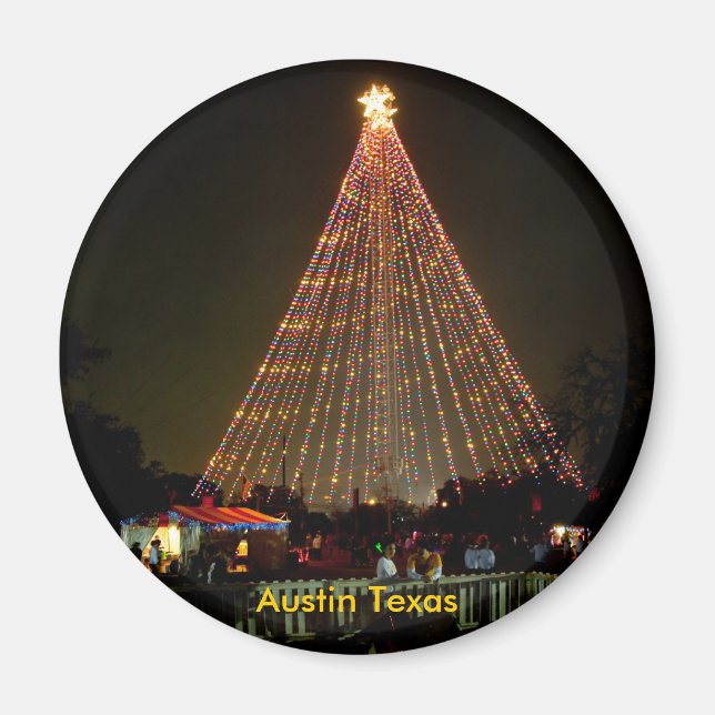 Yule Log, Austin Texas Magnet (Framsidan)