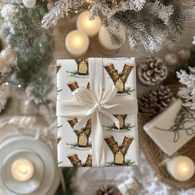 Yule Log Brev Y-jul Presentpapper (Skapare uppladdad)
