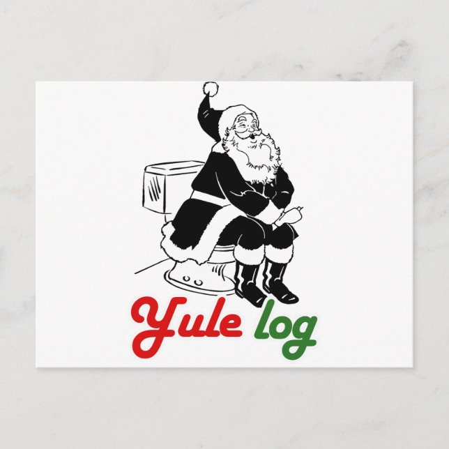 YULE LOG -.png Vykort (Framsida)