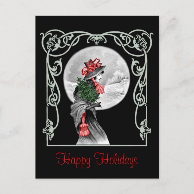 Yule Maiden - vykort (Framsida)