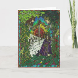 Yule, Oakkungen och järnekkungen Helgkort