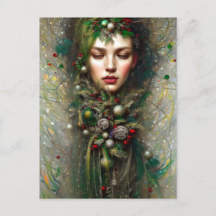 Yule Postcard-gudinna Vykort