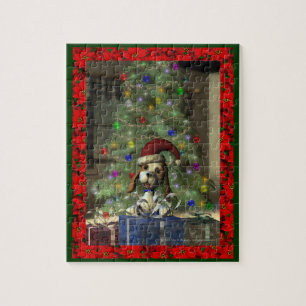 Yule Puppy Puzzle Pussel