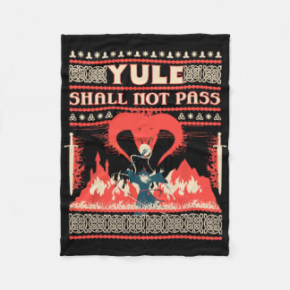 Yule Shall Not P Fantasy Wizard Holiday Pun Funny  Fleecefilt