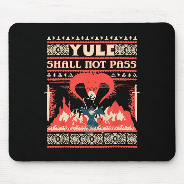 Yule Shall Not P Fantasy Wizard Holiday Pun Funny  Musmatta (Framsidan)