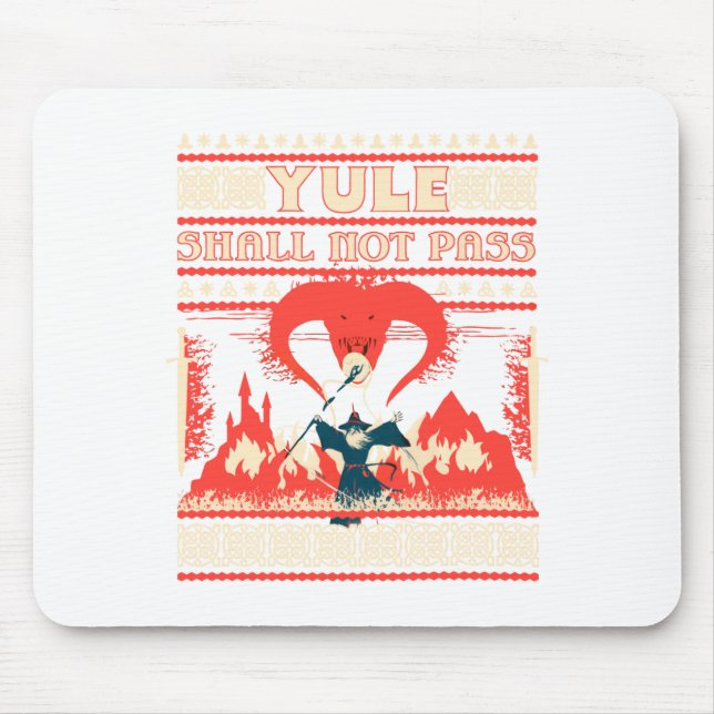 Yule Shall Not P Fantasy Wizard Holiday Pun Funny  Musmatta (Framsidan)