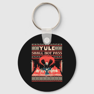 Yule Shall Not P Fantasy Wizard Holiday Pun Funny  Nyckelring