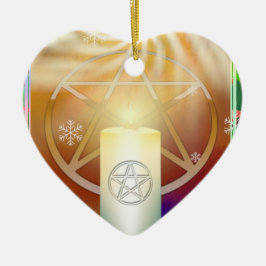 Yule Sol Julgransprydnad Keramik