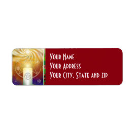 Yule Sol Returadress Etikett