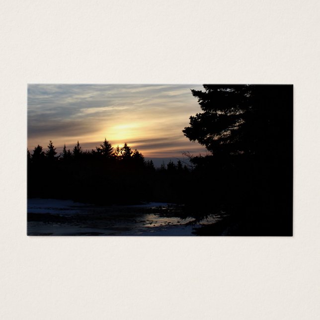 Yule Sunrise Visitkort (Framsidan)