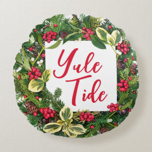 Yule Tide-rundjulen Dekorativ kudde