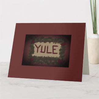 Yule Tidings & Holly Berries jul Kort