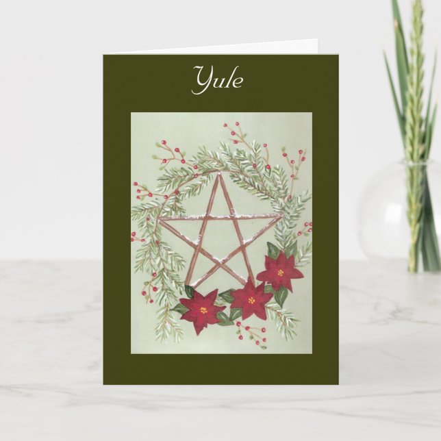 Yule välsignelse helgkort (Framsida)