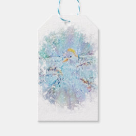 Yule Winter Snögubbe Presentetikett