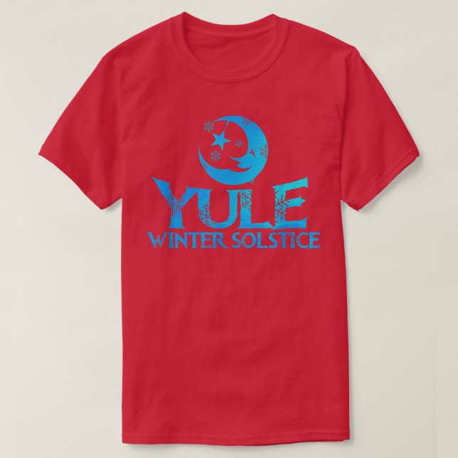 Yule Winter Solstice Snö Season T Shirt (Design framsida)