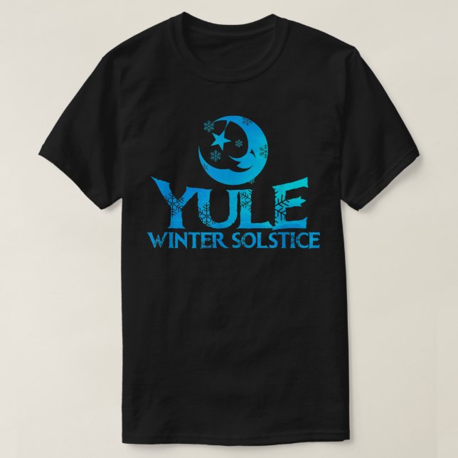 Yule Winter Solstice Snö Season T Shirt (Design framsida)