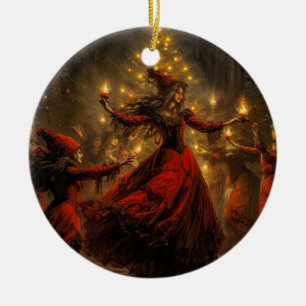 Yule Witch Jul Julgransprydnad Keramik