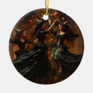 Yule Witch Jul Julgransprydnad Keramik