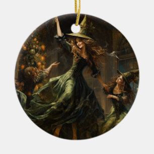 Yule Witch Jul Julgransprydnad Keramik
